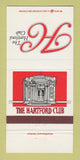 Matchbook Cover - Hartford Club CT 30 Strike