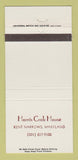 Matchbook Cover - Harris Crab House Kent Narrows MD 30 Strike