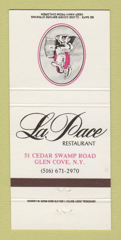 Matchbook Cover - La Pace Restaurant Glen Cove NY 30 Strike