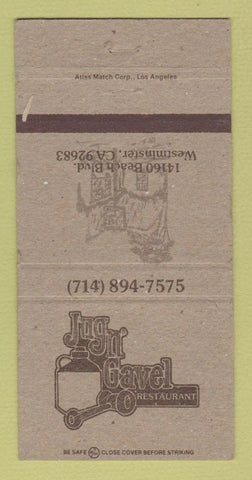 Matchbook Cover - Jug n Gavel Restaurant Westminster CA 30 Strike