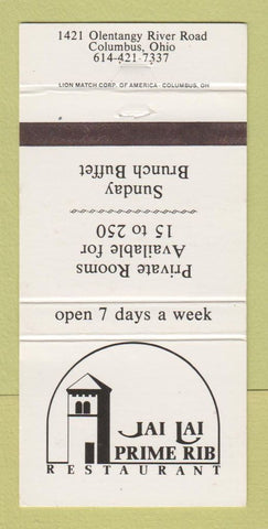 Matchbook Cover - Jai Lai Restaurant Columbus OH 30 Strike
