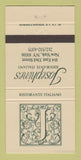 Matchbook Cover - Josephines Italian Restaurant New York City 30 Strike