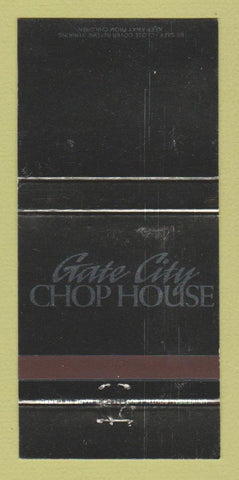 Matchbook Cover - Gate City Chop House Greensboro NC WEAR 30 Strike