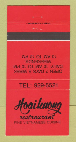 Matchbook Cover - Hoailkuong Restaurant Vietnamese 30 Strike