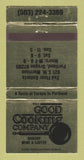 Matchbook Cover - Good Cooking Company Portland OR WEAR 30 Strike
