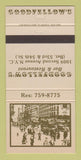 Matchbook Cover - Goodfellow's Bar Restaurant New York City 30 Strike