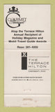 Matchbook Cover - Gourmet Restaurant Terrace Hilton Cincinnati OH 30 Strike