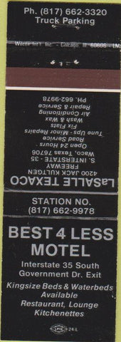 Matchbook Cover - Lasalle Texaco Waco TX