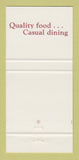 Matchbook Cover - Harrigan's Restaurant 30 Strike