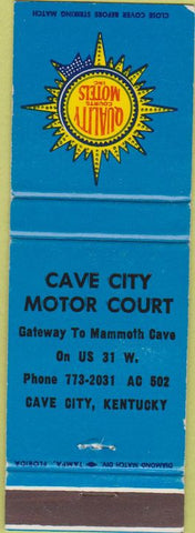 Matchbook Cover - Cave City Motor Court Cave City KY