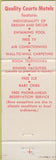Matchbook Cover - Cave City Motor Court Cave City KY