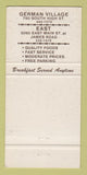 Matchbook Cover - Jon's Village Junction Columbus OH #1 30 Strike