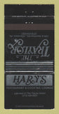 Matchbook Cover - Traylor Hotel Allentown PA Hary's WEAR 30 Strike