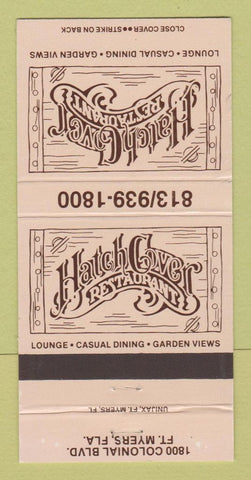 Matchbook Cover - Hatch Cover Restaurant Fort Myers FL 30 Strike
