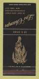 Matchbook Cover - Les Champs Restaurant New York City 30 Strike