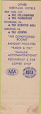 Matchbook Cover - President Hotel New York City NY