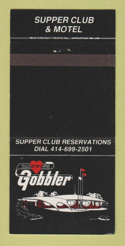 Matchbook Cover - Hartwig's Gobbler Supper Club Motel Johnson Creek WI 30 Strike