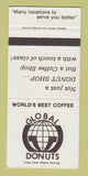 Matchbook Cover - Global Donuts  30 Strike