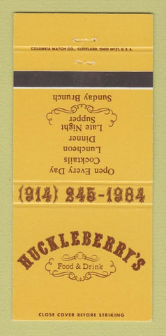 Matchbook Cover - Huckleberry's Restaurant Yorktown Heights NY 30 Strike