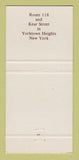 Matchbook Cover - Huckleberry's Restaurant Yorktown Heights NY 30 Strike