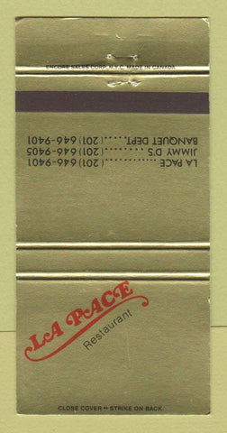 Matchbook Cover - LA Place Rsetaurant Hackensack NJ 30 Strike