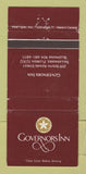 Matchbook Cover - Governors Inn Tallahassee FL WEAR 30 Strike