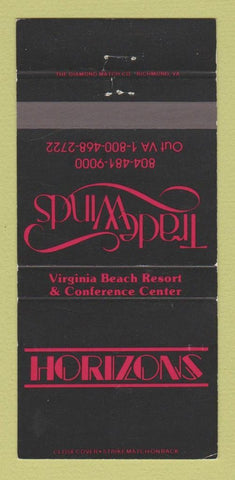 Matchbook Cover - Horizons Trade Winds Virginia Beach VA 30 Strike