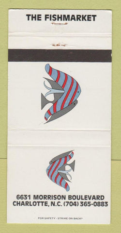 Matchbook Cover - The Fish Market Charlotte NC 30 Strike
