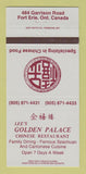 Matchbook Cover - Lee's Golden Palace Chinese Restaurant Fort Erie ON 30 Strike
