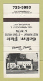 Matchbook Cover - Golden Place Restaurant Pembroke ON 30 Strike