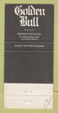 Matchbook Cover - Golden Bull Rstaurant Adelphi MD 30 Strike