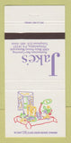 Matchbook Cover - Jake's Restaurant Bar Philadelphia PA 30 Strike