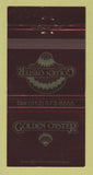 Matchbook Cover - Golden Oyster Restaurant Oakbrook IL Marriott 30 Strike