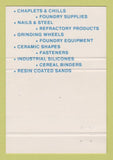 Matchbook Cover - Milchap Products Milwaukee WI Foundry Supply 40 Strike