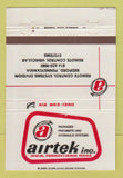 Matchbook Cover - Airtek Pneumatic Hydraulic Bedford PA Irwin 40 Strike