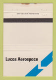 Matchbook Cover - Lucas Aerospace West Midlands UK England WEAR 40 Strike