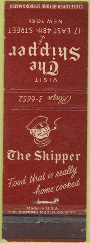 Matchbook Cover - The Skipper New York City NY
