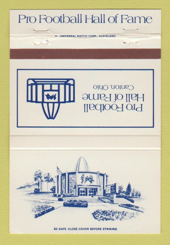Matchbook Cover - Pro Football Hall of Fame Canton OH NFL WEAR 40 Strike