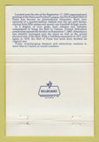Matchbook Cover - Pro Football Hall of Fame Canton OH NFL WEAR 40 Strike