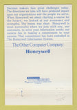 Matchbook Cover - Honeywell International System Computers 40 Strike