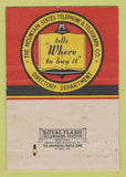 Matchbook Cover - Mountain State Telephone Classified Ads 40 Strike