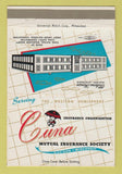 Matchbook Cover - Cuna Mutual Insurance Madison WI 40 Strike