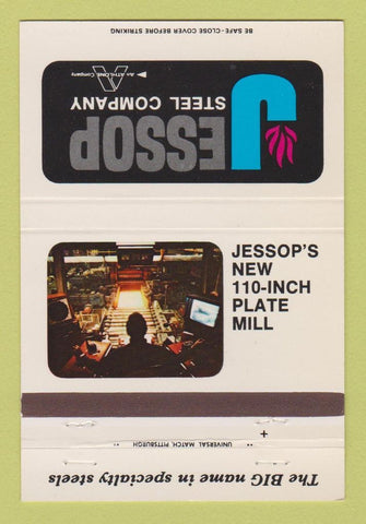Matchbook Cover - Jessop Steel Company Washington PA 40 Strike