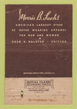 Matchbook Cover - Morris B Sachs Clothes Chicago IL 40 Strike