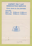 Matchbook Cover - Gary's Hat House Houston TX Justin Boots Nocona 40 Strike