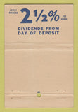 Matchbook Cover - Seamen's Bank for Savings New York City 40 Stick