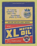 Matchbook Cover - XL Motor Oil gas George Asplund Wichita KS BOBTAIL 40 Strike