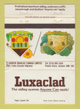 Matchbook Cover - Luxaclad Siding Pointe Claire QC WEAR 40 Strike