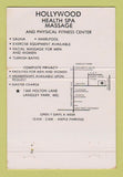 Matchbook Cover - Hollywood Health Spa girlie Langley Park MD 40 Strike