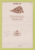 Matchbook Cover - Monty Trainer's Restaurant Coconut Grove FL 40 Strike